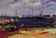 Albert Bierstadt Nassau Harbor USA oil painting artist